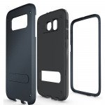 Wholesale Galaxy S6 Strong Armor Hybrid with Stand (Navy Blue)